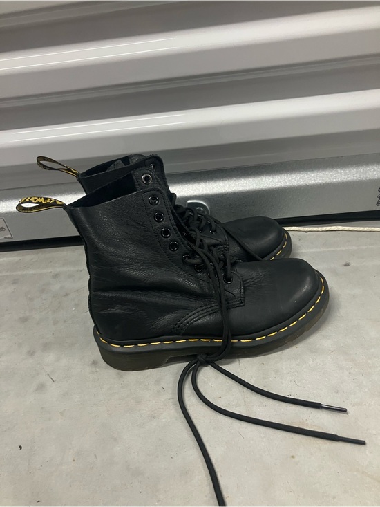 Dr. Martens Shoes - Dr. Martens Pascal Black Leather Lace-Up Boots